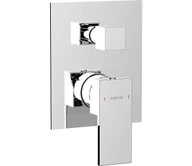 Baterie umywalkowe - Sapho - Bateria prysznicowa do montażu podtynkowego CUBEMIX, błyszczący chrom - miniaturka - grafika 1