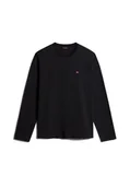 Koszulki męskie - t-shirt mężczyzna napapijri salis ls - np0a4hn7 0411 black - miniaturka - grafika 1