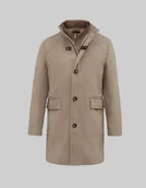 Płaszcze męskie - płaszcz pontelongo beżowy - miniaturka - grafika 1