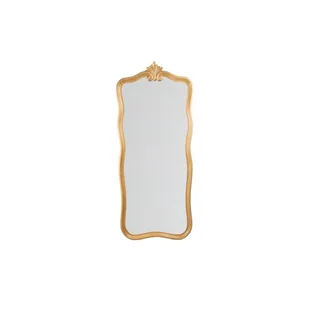 Romimex Lustro ścienne złote drewno MDF 71 x 170 x 3 cm - Lustra - miniaturka - grafika 1