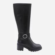 Kozaki damskie - Kozaki damskie skórzane Geox D Damiana D56QCD-00043-C9999 41 Czarne (8058192476808). Kozaki damskie - miniaturka - grafika 1