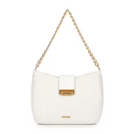 Torebki damskie - Damska torebka crossbody pleciona kremowa - miniaturka - grafika 1