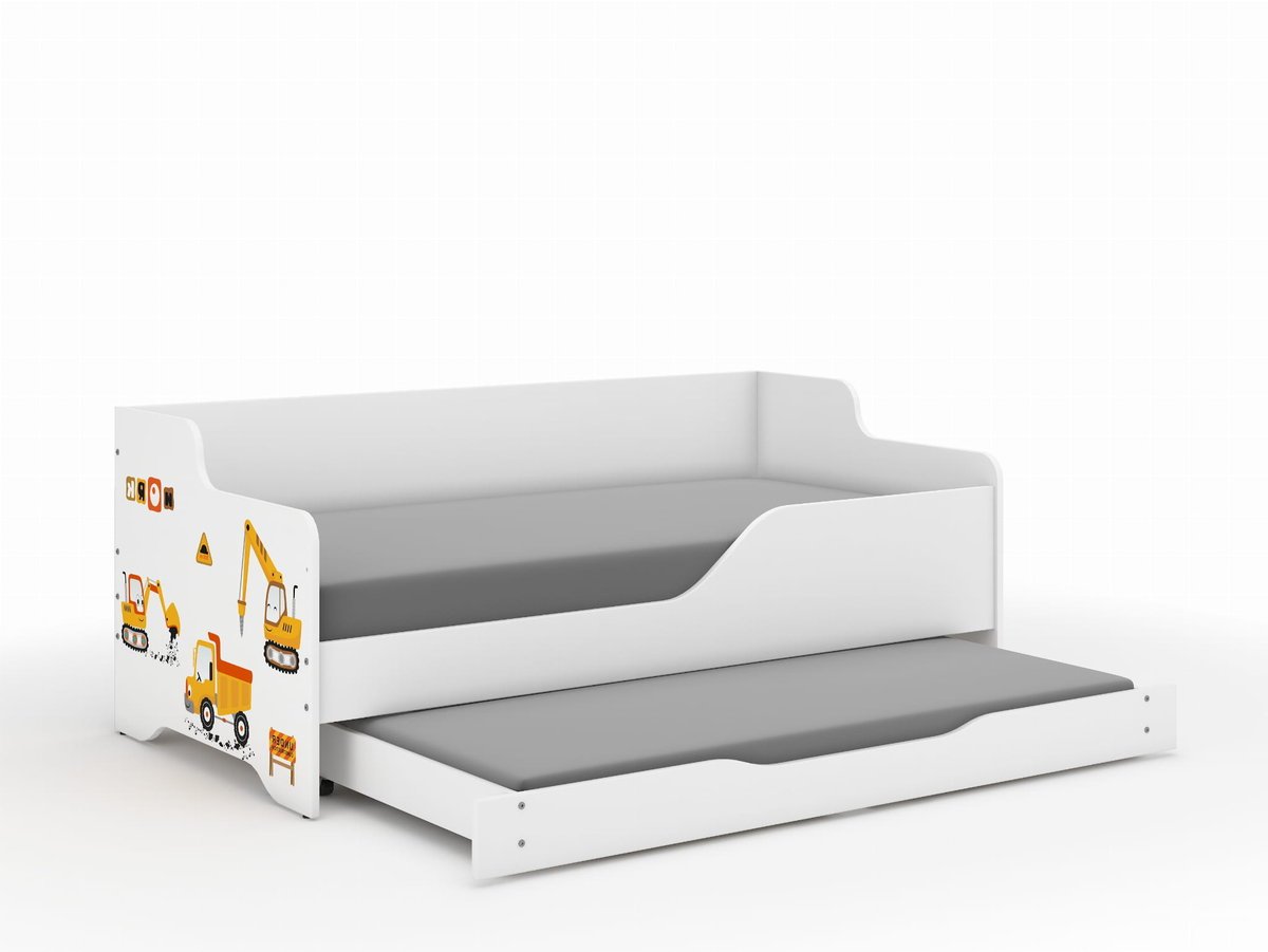 Łóżko dziecięce LILU 160x80 PLAC BUDOWY z funkcją spania