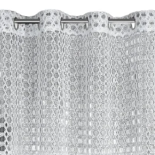 Firana gotowa EUROFIRANY Carmen 140 x 250 cm Biały - Firany - miniaturka - grafika 1