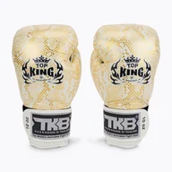 Rękawice bokserskie - Rękawice bokserskie Top King Muay Thai Super Star „Air” białe TKBGSS 14 oz - miniaturka - grafika 1