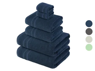 LIVARNO home Zestaw ręczników frotté z bawełny, 6 elementów - Ręczniki - miniaturka - grafika 1