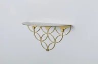 Półki do salonu - POLYHEDRA Półka Holo / PS Gold - miniaturka - grafika 1