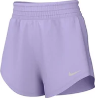 Spodenki damskie - Nike Damskie szorty W Nk One DF Mr 3 w br, liliowy brokat/odblaskowy silv, DX6010-512, S - miniaturka - grafika 1