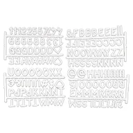 Pudła i pojemniki do przechowywania - Białe litery na pudełka do przechowywania 11.5x20x3 cm – Homéa - miniaturka - grafika 1