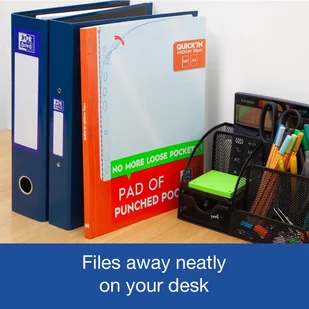 Oxford PPOCK OXFQKIN PAD60 A4 PP50SMO CLR engl - Koszulki na dokumenty - miniaturka - grafika 1