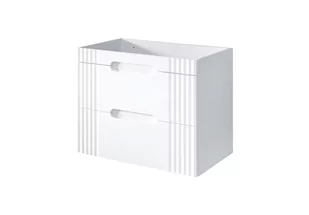 Biała Szafka pod umywalkę 80 cm WISZĄCA FIJI - Szafki łazienkowe - miniaturka - grafika 1