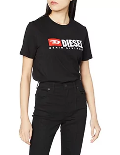 Koszulki i topy damskie - Diesel T-reg-DIV T-Shirt Koszulka damska, Czarny Czarny, XS - grafika 1