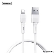 Kable USB - KABEL REMAX LEYA SERIES RC-C093 2.4A USB/LIGHTNING 1M WHITE - miniaturka - grafika 1