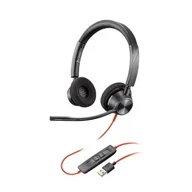 Słuchawki - Plantronics Blackwire 3320 USB-A Czarny - miniaturka - grafika 1
