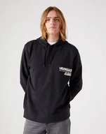 Bluzy męskie - WRANGLER SLOGAN HOODIE MĘSKA BLUZA FADED BLACK W666ILXV6 112321310 - Wrangler - miniaturka - grafika 1