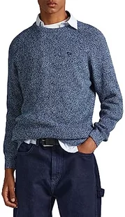Pepe Jeans Sweter męski Sherwood, Niebieski (Dulwich), XXL - Swetry męskie - miniaturka - grafika 1