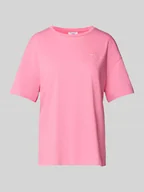 Koszulki i topy damskie - T-shirt z wyhaftowanym logo - miniaturka - grafika 1