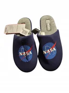 Kapcie męskie - Kapcie męskie miękkie Nasa granatowe 42/43 - miniaturka - grafika 1