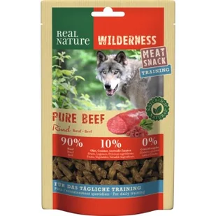 REAL NATURE WILDERNESS Meat Snack Training 150 g Pure Beef (Wołowina z malinami i szpinakiem) - Przysmaki dla psów - miniaturka - grafika 1