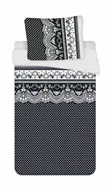 Pościel - Komplet pościeli 4 szt. 140x200-2szt 70x90 - 2szt.Ornamenty biala z mikrofibry - miniaturka - grafika 1