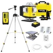 Poziomice laserowe - ZESTAW Laser krzyżowy Nivel System CL5G zielony + statyw SJJ-M1 EX + czujnik RD800 Nivel System - miniaturka - grafika 1