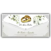 Kartki okolicznościowe i zaproszenia - Karnet-koperta Ślub od Babci i Dziadka - miniaturka - grafika 1