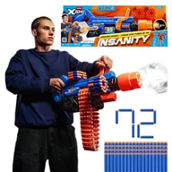 Zabawki militarne - Zuru X-Shot Insanity Wyrzutnia Pistolet Smoking Barrel! + 72 Naboje 8+ - miniaturka - grafika 1