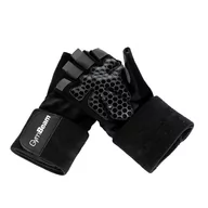 Rękawiczki sportowe damskie - Rękawiczki fitness damskie GymBeam Guard Black - miniaturka - grafika 1