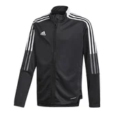 Bluzy dla dziewczynek - Adidas, Bluza dziecięca, TIRO 21 Track Jacket Junior GM7314, czarny, rozmiar 140 - miniaturka - grafika 1