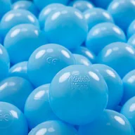 Suche baseny - KiddyMoon KiddyMoon Plastikowe piłeczki 7cm babyblue 200 Zabawka zestaw kulek - miniaturka - grafika 1