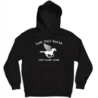 Bluzy męskie - Camp Half Blood Czarna Bluza Percy Jackson Pegaz - miniaturka - grafika 1