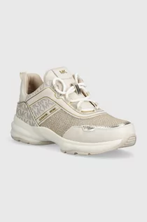 Buty dla dziewczynek - Michael Kors sneakersy dziecięce kolor złoty - grafika 1