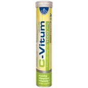 Witaminy i minerały - C-Vitum plus CYNK 1000 mg, 24 tabletki musujące OLEOFARM - miniaturka - grafika 1