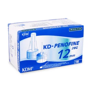Igły do penów insulinowych 28G 12mm x 0,36mm KDM KD-Penofine 100szt - Meble i wyposażenie gabinetów medycznych - miniaturka - grafika 1
