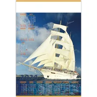 Kalendarze - Kalendarz Plakatowy B1, P08 ŻAGLOWIEC 67x98cm TELEGRAPH - miniaturka - grafika 1