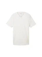 Koszulki męskie - TOM TAILOR Koszulka męska 1036403, 10332-Off biała, XL, 10332 – Off White, XL - miniaturka - grafika 1