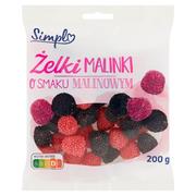 Żelki - Simpl Żelki malinki o smaku malinowym 200 g - miniaturka - grafika 1