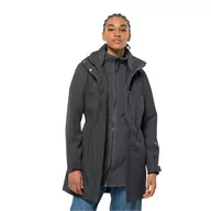 Płaszcze damskie - Damski płaszcz 3w1 OTTAWA COAT black - XS - miniaturka - grafika 1