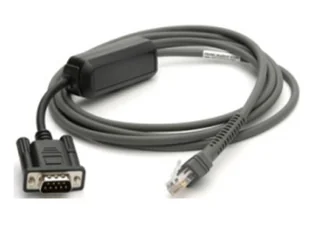 Zebra CBA-R10-S07ZBR kabel równoległy Czarny 2,13 m DB9 RJ-45 - Kable komputerowe i do monitorów - miniaturka - grafika 1