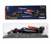 Samochody i pojazdy dla dzieci - BOLID F1 Red Bull RB19 Miami GP 2023 MAX VERSTAPPEN 1:24 BBURAGO 18-28030 - miniaturka - grafika 1