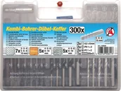 Wiertła - Kraftmann Wiertła do stali, betonu, drewna, kołki, bity 300 szt. B.50820 - miniaturka - grafika 1