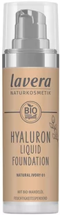 Lavera Hyaluron Liquid Foundation 30 ml - podkład do twarzy Natural Ivory 01 - Podkłady do twarzy - miniaturka - grafika 1
