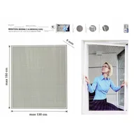 Moskitiery - MOSKITIERA NA OKNO Z ALUMINIOWĄ RAMKĄ SMUKEE - miniaturka - grafika 1