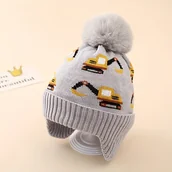 Czapki dla dzieci - TEMU 1 Czapka Dzianinowa Jacquard dla Chłopców i Dziewczynek -5, Zimowa Czapka na Zimno z Ochroną Uszu, Idealny Prezent na Święto Dziękczynienia i - miniaturka - grafika 1