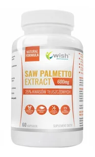 WISH WISH Saw Palmetto Extract 600mg 60caps - Boostery testosteronu - miniaturka - grafika 2
