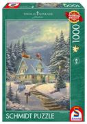 Puzzle - Puzzle Thomas Kinkade Dostawa o północy 1000 elementów - miniaturka - grafika 1