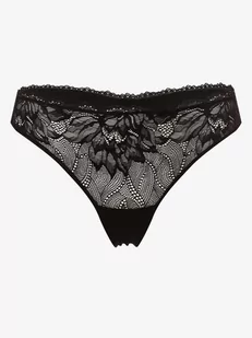 Calvin Klein - Stringi damskie, czarny - Majtki damskie - miniaturka - grafika 1