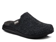 Kapcie męskie - Kapcie męskie filcowe Inblu VE-10 pantofle domowe wkładka skórzana szare-42 - miniaturka - grafika 1