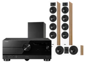 Kino domowe - Yamaha RX-A6A (czarny) + Diva 6 + 7 (dąb) + BASSO 880 (czarny) - miniaturka - grafika 1