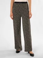 Spodnie damskie - Marc O'Polo Spodnie Kobiety wiskoza szary|czarny wzorzysty, S - miniaturka - grafika 1